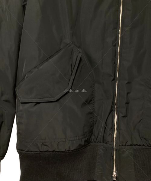 TRADE MARK GOLD（トレードマークゴールド）TRADE MARK GOLD (トレードマークゴールド) 中綿フライトジャケット ブラック サイズ:Lの古着・服飾アイテム