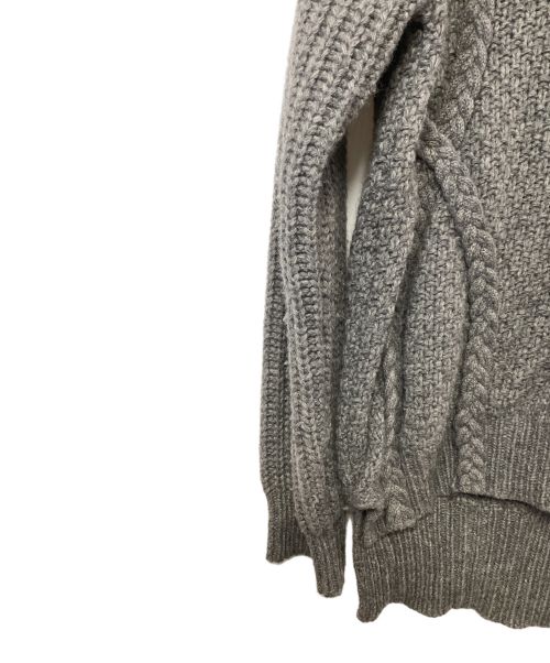 CLANE（クラネ）CLANE (クラネ) 3Dケーブルニット グレー サイズ:36の古着・服飾アイテム