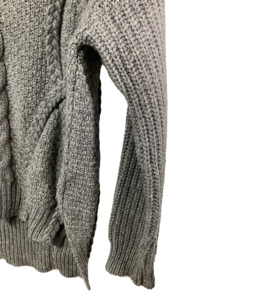 CLANE（クラネ）CLANE (クラネ) 3Dケーブルニット グレー サイズ:36の古着・服飾アイテム