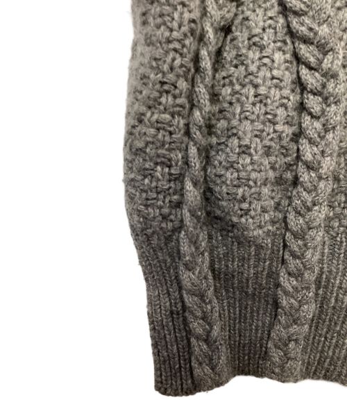 CLANE（クラネ）CLANE (クラネ) 3Dケーブルニット グレー サイズ:36の古着・服飾アイテム