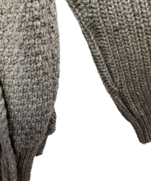 CLANE（クラネ）CLANE (クラネ) 3Dケーブルニット グレー サイズ:36の古着・服飾アイテム