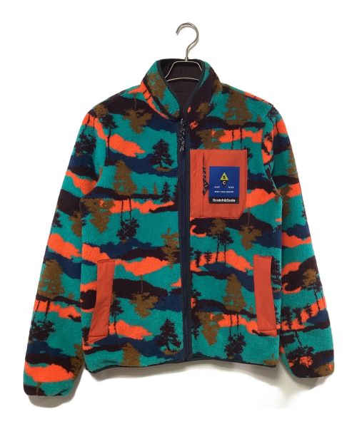 SCOTCH & SODA（スコッチアンドソーダ）SCOTCH & SODA (スコッチアンドソーダ) リバーシブルジャケット ブラウン×マルチカラー サイズ:S 未使用品の古着・服飾アイテム