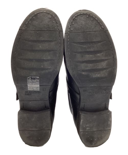 JIL SANDER NAVY（ジルサンダー ネイビー）JIL SANDER NAVY (ジルサンダー ネイビー) ベルテッドブーツ ブラック サイズ:SIZE 37の古着・服飾アイテム