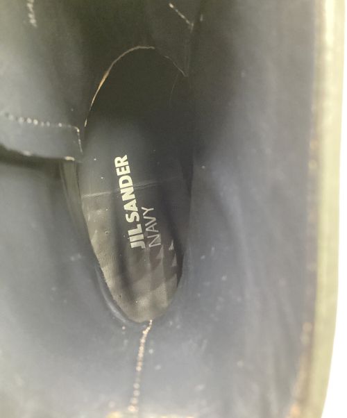 JIL SANDER NAVY（ジルサンダー ネイビー）JIL SANDER NAVY (ジルサンダー ネイビー) ベルテッドブーツ ブラック サイズ:SIZE 37の古着・服飾アイテム