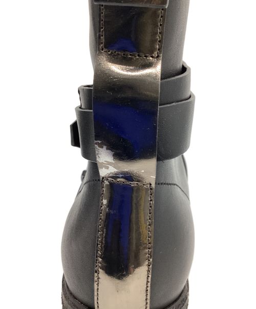 JIL SANDER NAVY（ジルサンダー ネイビー）JIL SANDER NAVY (ジルサンダー ネイビー) ベルテッドブーツ ブラック サイズ:SIZE 37の古着・服飾アイテム