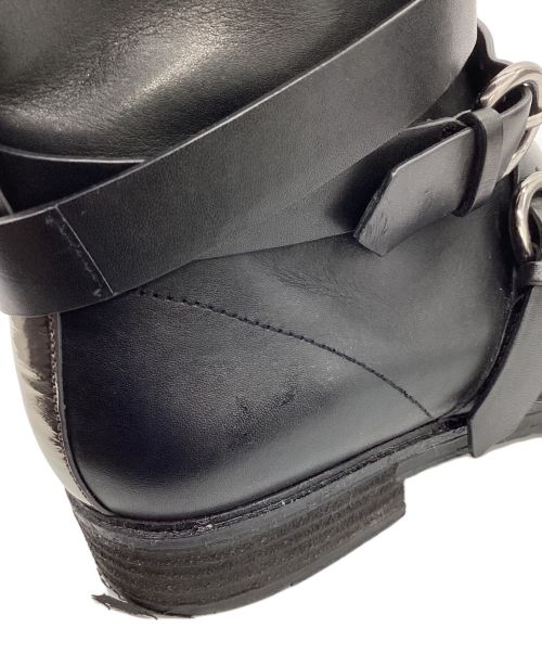 JIL SANDER NAVY（ジルサンダー ネイビー）JIL SANDER NAVY (ジルサンダー ネイビー) ベルテッドブーツ ブラック サイズ:SIZE 37の古着・服飾アイテム