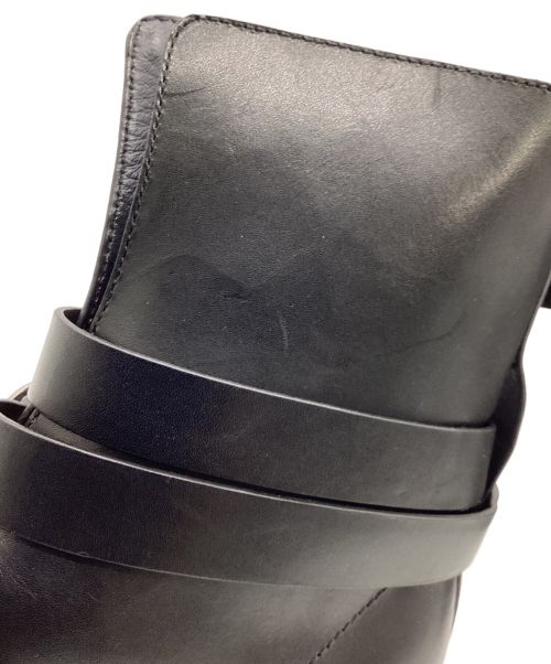 JIL SANDER NAVY（ジルサンダー ネイビー）JIL SANDER NAVY (ジルサンダー ネイビー) ベルテッドブーツ ブラック サイズ:SIZE 37の古着・服飾アイテム