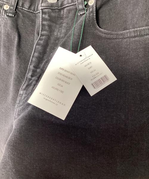 Mr.Gentleman（ミスタージェントルマン）Mr.Gentleman (ミスタージェントルマン) デニムパンツ ブラック サイズ:size34 未使用品の古着・服飾アイテム