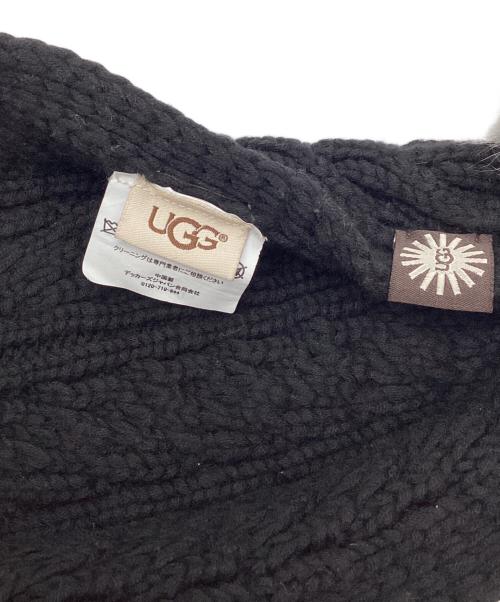 UGG（アグ）UGG (アグ) マフラー ブラック×グレーの古着・服飾アイテム