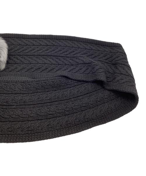 UGG（アグ）UGG (アグ) マフラー ブラック×グレーの古着・服飾アイテム