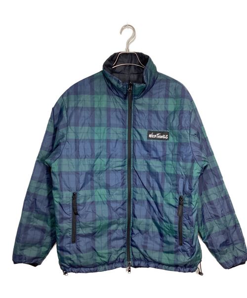 WILD THINGS（ワイルドシングス）WILD THINGS (ワイルドシングス) BEAMS (ビームス) 別注 Reversible Quilted Jacket ネイビー×ブラックウォッチ サイズ:Mの古着・服飾アイテム