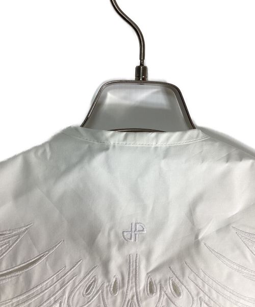 patou（パトゥ）patou (パトゥ) オーガニックコットンポプリン 刺繍入りカラー ホワイト サイズ:フリーサイズの古着・服飾アイテム