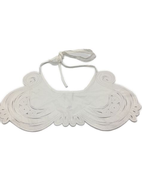 patou（パトゥ）patou (パトゥ) オーガニックコットンポプリン 刺繍入りカラー ホワイト サイズ:フリーサイズの古着・服飾アイテム