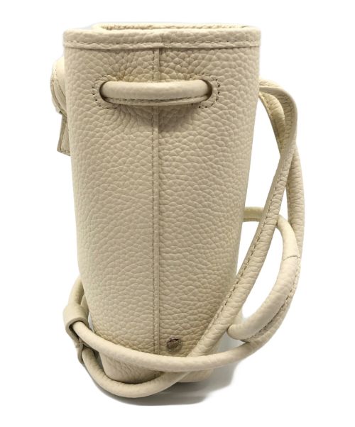 VASIC（ヴァジック）VASIC (ヴァジック) ミニレザーポーチ ホワイトの古着・服飾アイテム