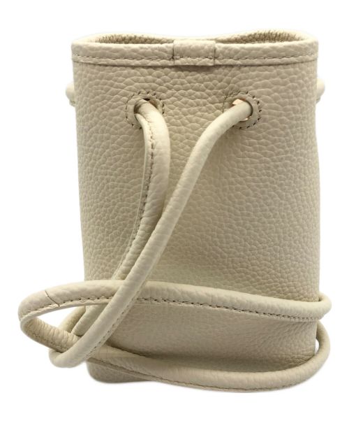 VASIC（ヴァジック）VASIC (ヴァジック) ミニレザーポーチ ホワイトの古着・服飾アイテム