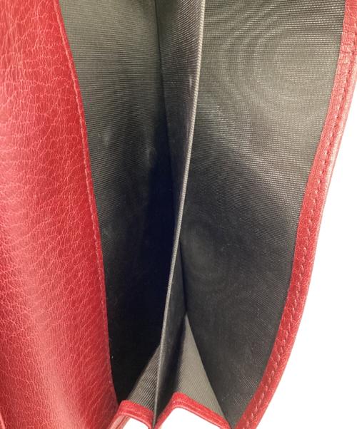 GUCCI（グッチ）GUCCI (グッチ) 長財布　	GGキャンバス ベージュ×レッドの古着・服飾アイテム