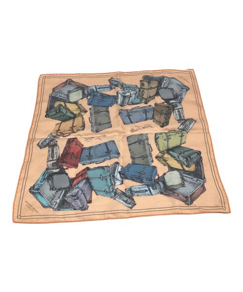 GLOBE-TROTTER（グローブトロッター）GLOBE-TROTTER (グローブトロッター) スカーフ オレンジの古着・服飾アイテム