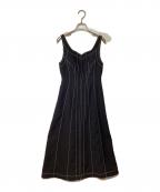 Snidelスナイデル）の古着「ステッチコルセットライクジャンスカ」｜ブラック