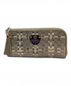 ATAOアタオ）の古着「長財布」｜アイボリー×ゴールドカラー