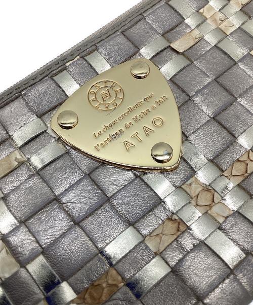 ATAO（アタオ）ATAO (アタオ) 長財布 アイボリー×ゴールドカラーの古着・服飾アイテム