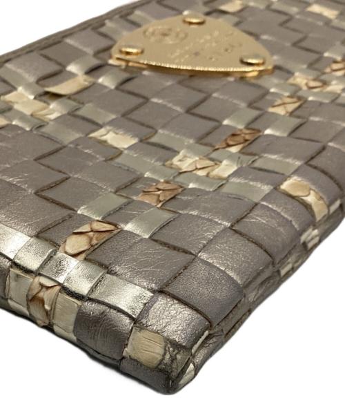 ATAO（アタオ）ATAO (アタオ) 長財布 アイボリー×ゴールドカラーの古着・服飾アイテム