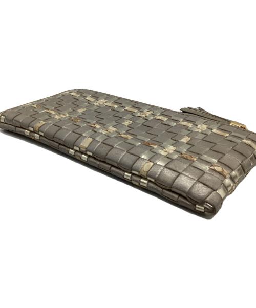 ATAO（アタオ）ATAO (アタオ) 長財布 アイボリー×ゴールドカラーの古着・服飾アイテム