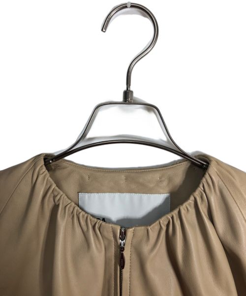 ticca（ティッカ）ticca (ティッカ) シングルレザージャケット ベージュ サイズ:1の古着・服飾アイテム