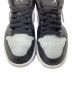 中古・古着 NIKE (ナイキ) AIR JORDAN 1 LOW SHADOW TOE グレー×ブラック サイズ:US 8：9000円