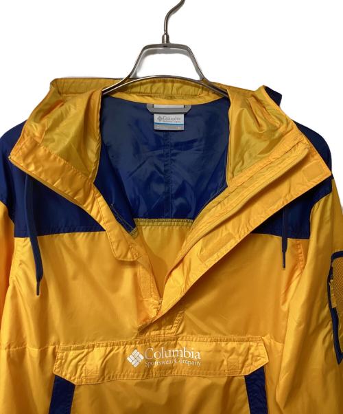 Columbia（コロンビア）Columbia (コロンビア) アノラックパーカー ネイビー×イエロー サイズ:Mの古着・服飾アイテム