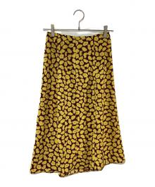 Kate Spade（ケイトスペード）の古着「Sunny Bloom Midi Skirt」｜ブラウン×イエロー