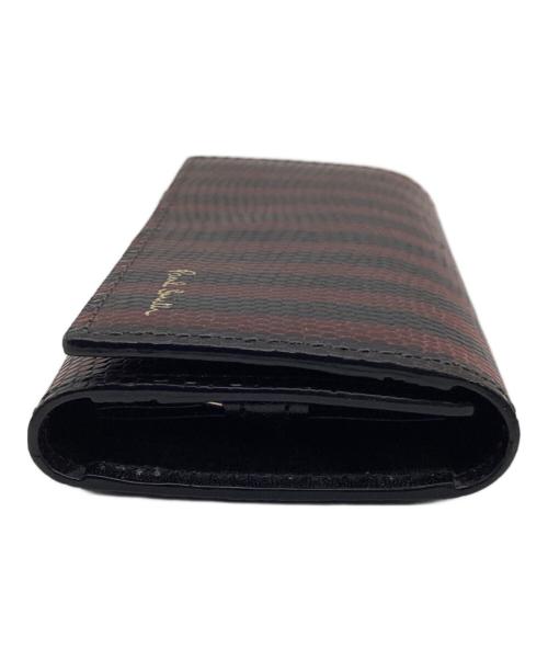 PAUL SMITH（ポールスミス）PAUL SMITH (ポールスミス) キーケース ワインレッド×ブラックの古着・服飾アイテム