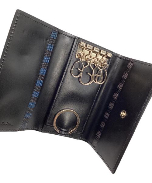 PAUL SMITH（ポールスミス）PAUL SMITH (ポールスミス) キーケース ワインレッド×ブラックの古着・服飾アイテム