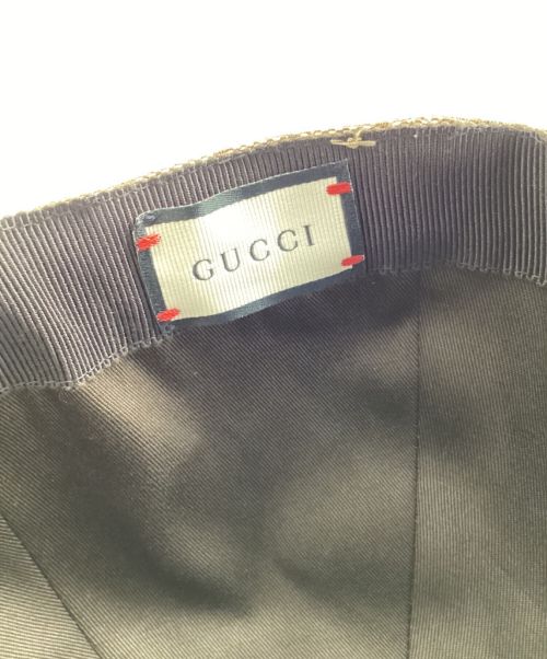 GUCCI（グッチ）GUCCI (グッチ) オリジナルGGキャンバス ベースボール キャップ ベージュ サイズ:XLの古着・服飾アイテム