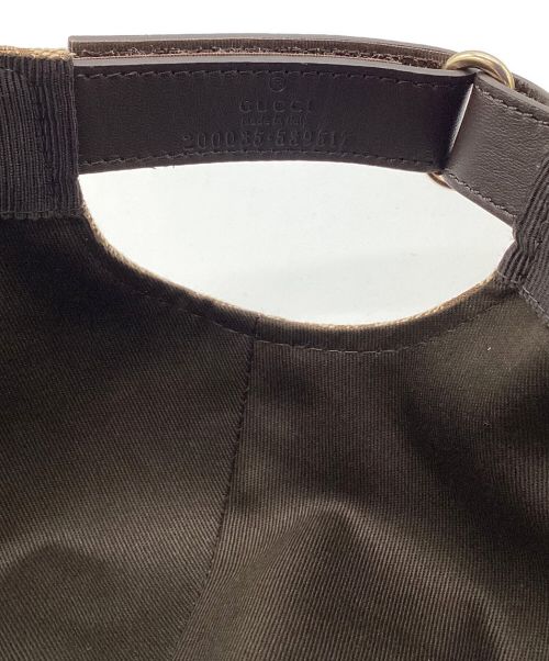 GUCCI（グッチ）GUCCI (グッチ) オリジナルGGキャンバス ベースボール キャップ ベージュ サイズ:XLの古着・服飾アイテム