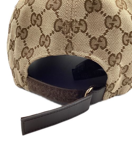 GUCCI（グッチ）GUCCI (グッチ) オリジナルGGキャンバス ベースボール キャップ ベージュ サイズ:XLの古着・服飾アイテム