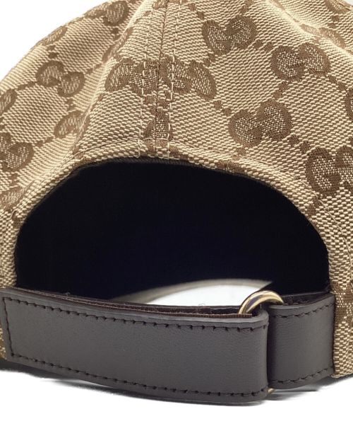 GUCCI（グッチ）GUCCI (グッチ) オリジナルGGキャンバス ベースボール キャップ ベージュ サイズ:XLの古着・服飾アイテム