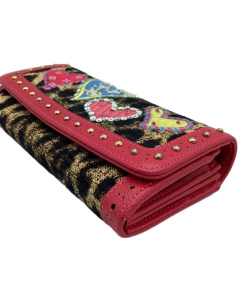 Think Bee!（シンクビー!）Think Bee! (シンクビー!) 財布 ブラック×ブラウン×レッドの古着・服飾アイテム