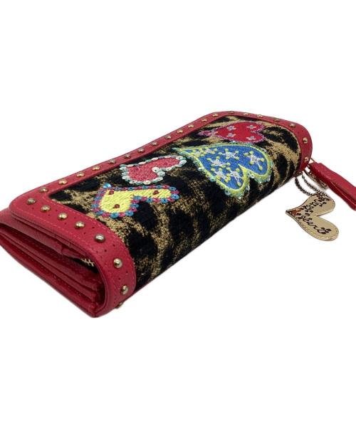 Think Bee!（シンクビー!）Think Bee! (シンクビー!) 財布 ブラック×ブラウン×レッドの古着・服飾アイテム