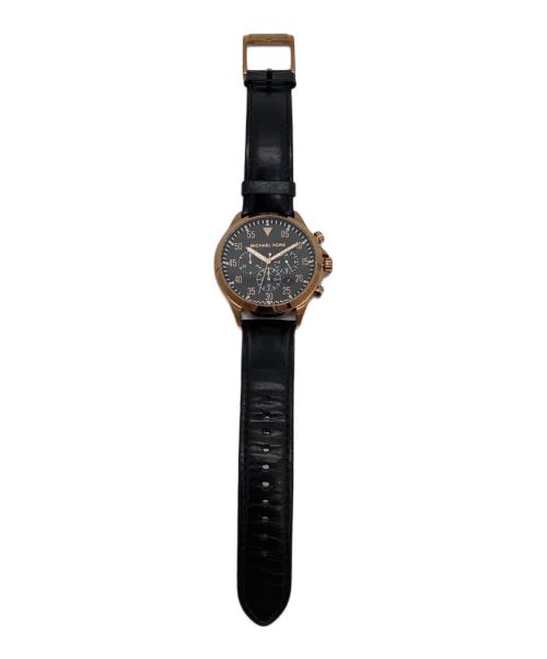 MICHAEL KORS（マイケル・コース）MICHAEL KORS (マイケルコース) クロノグラフ ブラックの古着・服飾アイテム