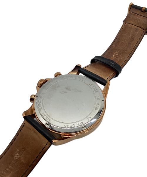 MICHAEL KORS（マイケル・コース）MICHAEL KORS (マイケルコース) クロノグラフ ブラックの古着・服飾アイテム