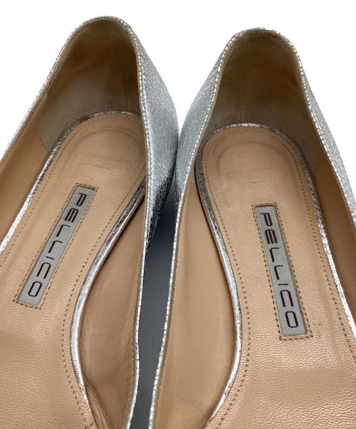 PELLICO（ペリーコ）PELLICO (ペリーコ) フラットパンプス シルバー サイズ:37の古着・服飾アイテム