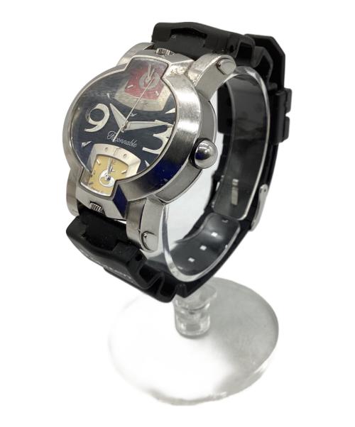 FACONNABLE（ファソナブル）FACONNABLE (ファソナブル) 腕時計　Hydra 3 Worlds ブラックの古着・服飾アイテム