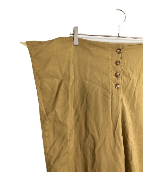 MM6 Maison Margiela（エムエムシックスメゾンマルジェラ）MM6 Maison Margiela (エムエムシックス メゾンマルジェラ) ラップワイドパンツ キャメル サイズ:38の古着・服飾アイテム