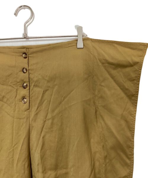 MM6 Maison Margiela（エムエムシックスメゾンマルジェラ）MM6 Maison Margiela (エムエムシックス メゾンマルジェラ) ラップワイドパンツ キャメル サイズ:38の古着・服飾アイテム