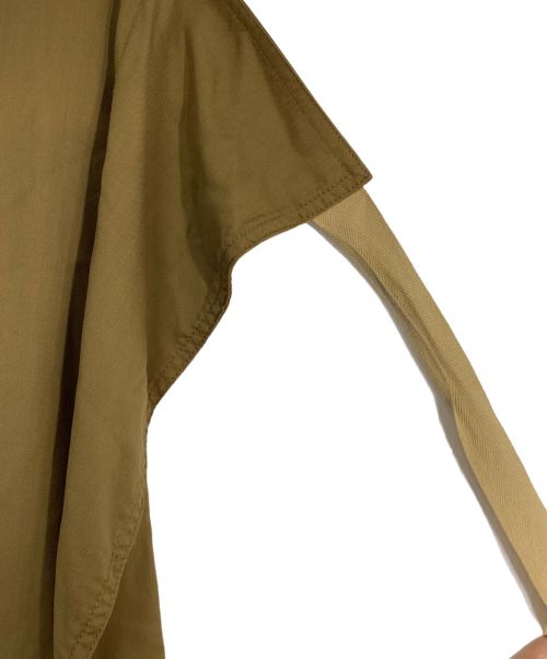 MM6 Maison Margiela（エムエムシックスメゾンマルジェラ）MM6 Maison Margiela (エムエムシックス メゾンマルジェラ) ラップワイドパンツ キャメル サイズ:38の古着・服飾アイテム