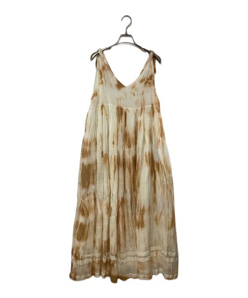 Sea Room lynn（シールームリン）Sea Room lynn (シールームリン) タイダイギャザーワンピース ベージュ サイズ:S 未使用品の古着・服飾アイテム