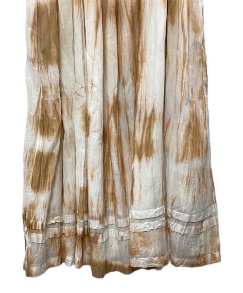 Sea Room lynn（シールームリン）Sea Room lynn (シールームリン) タイダイギャザーワンピース ベージュ サイズ:S 未使用品の古着・服飾アイテム