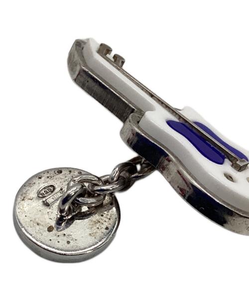 PRADA（プラダ）PRADA (プラダ) ギターモチーフカフス ホワイト×ブルー サイズ:記載なしの古着・服飾アイテム