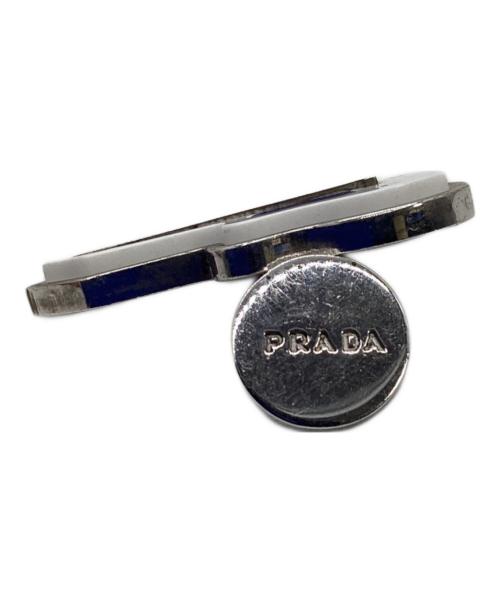 PRADA（プラダ）PRADA (プラダ) ギターモチーフカフス ホワイト×ブルー サイズ:記載なしの古着・服飾アイテム