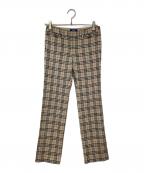 BURBERRY BLUE LABELバーバリーロンドンブルーレーベル）の古着「ノバチェックパンツ」｜ベージュ